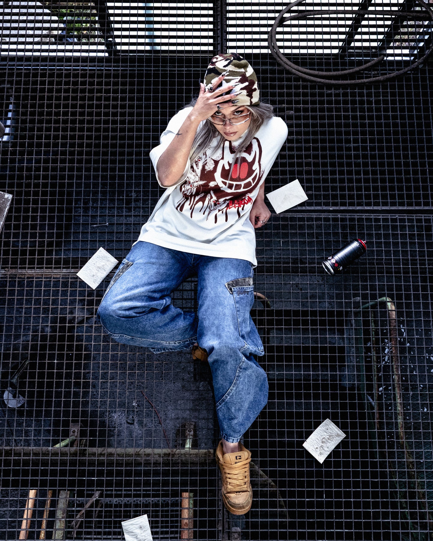 Illegal Boxy Tee Vintage White - Limited Edition 1312 <3