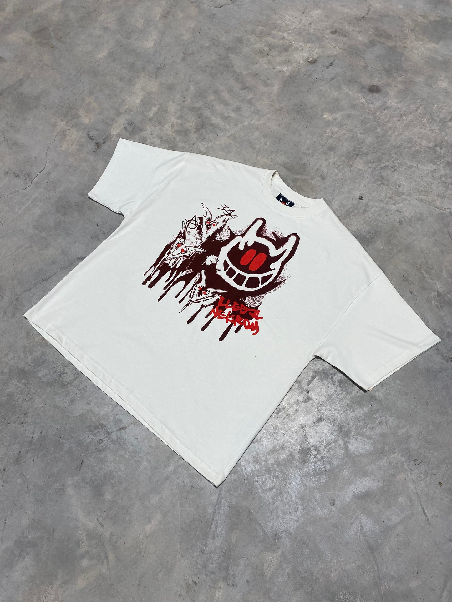 Illegal Boxy Tee Vintage White - Limited Edition 1312 <3